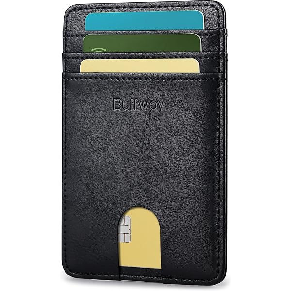 Cartera Para Tarjetas, Cartera Delgada De Piel Sintética Con Múltiples