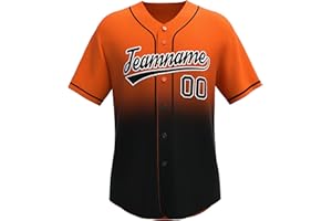 Custom Gradient Baseball Jersey Stitched/Printed Personanlized Button Down Shirts Sports Uniform for Men Women Youth