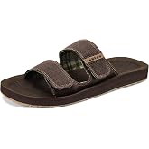 Cobian Trestles Trek Slide Men's Sandals with SandTrek Outsole | Adjustable Straps, Soft EVA Top Sole, Arch Support, Heel Cradle, and Toe Bar for Beach, Trails, and Outdoor Adventures