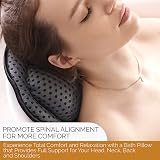Simply Serene Luxury Bath Pillow 4D Air Mesh Head Neck Back Support 6 Suction view 2