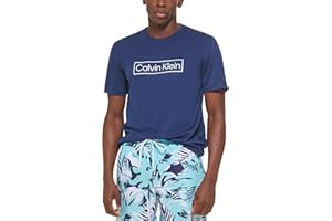 Calvin Klein Mens Light Weight Quick Dry Short Sleeve 40+ UPF Protection