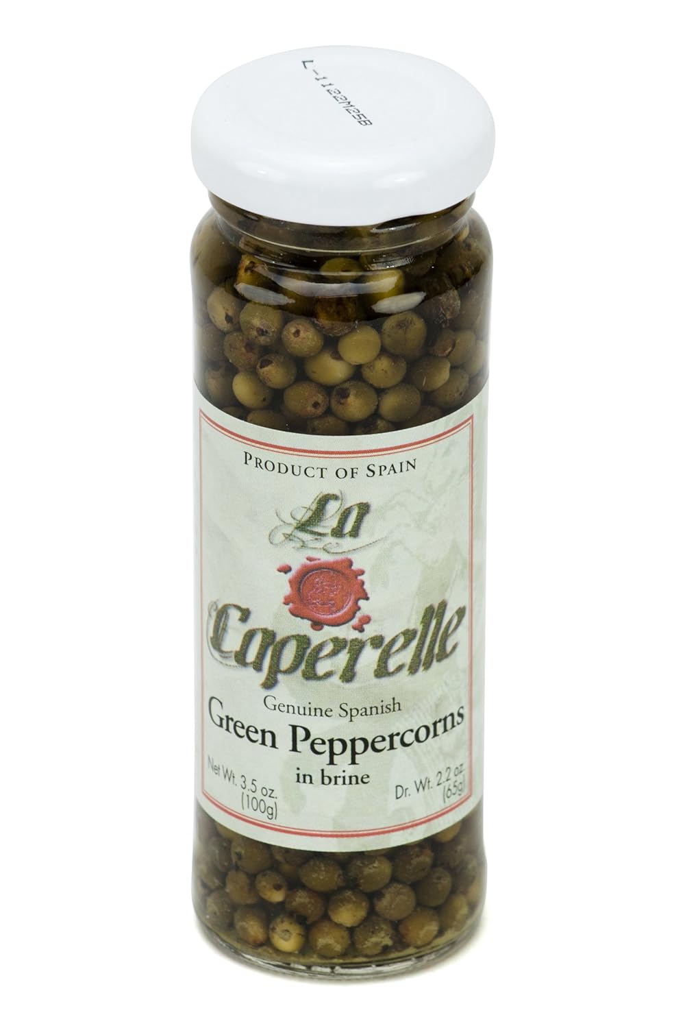 Spanish Green Peppercorns in Brine Six 3.5 oz Jars