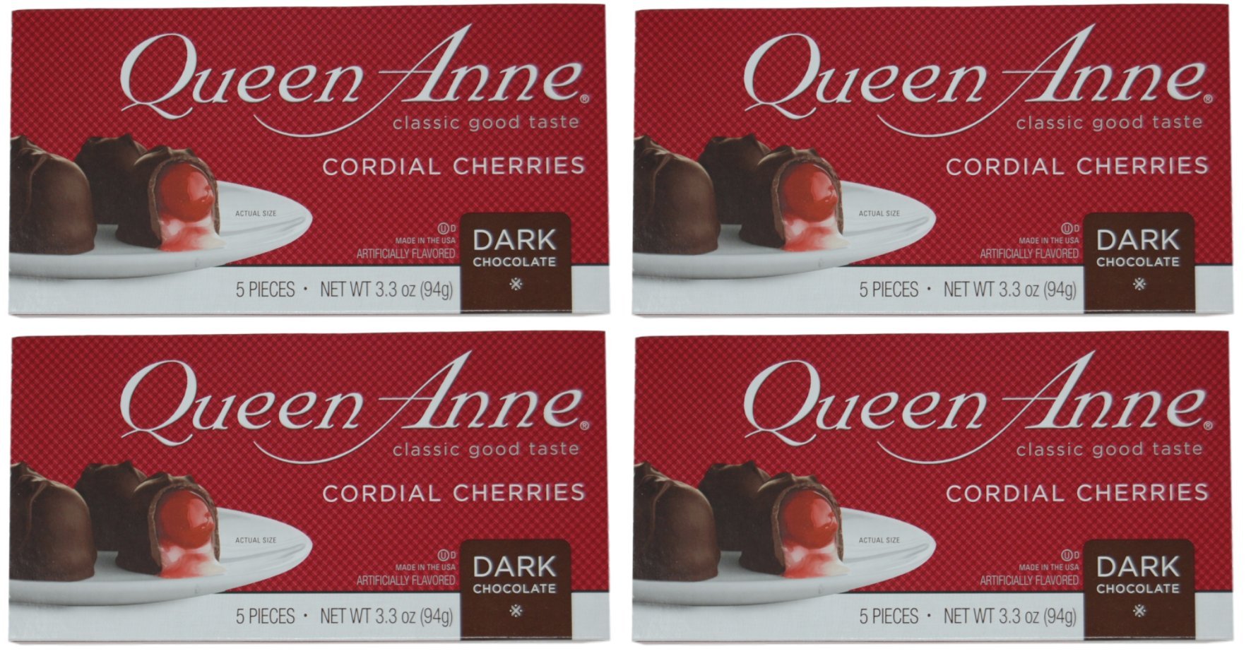 Queen Anne Milk Chocolate Cherries (5 Piece/3.3oz Box) 4