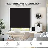 Funky Gadgets Thermal Blackout Roller Blind 120x165 cm Easy Fit Easy Install view 5