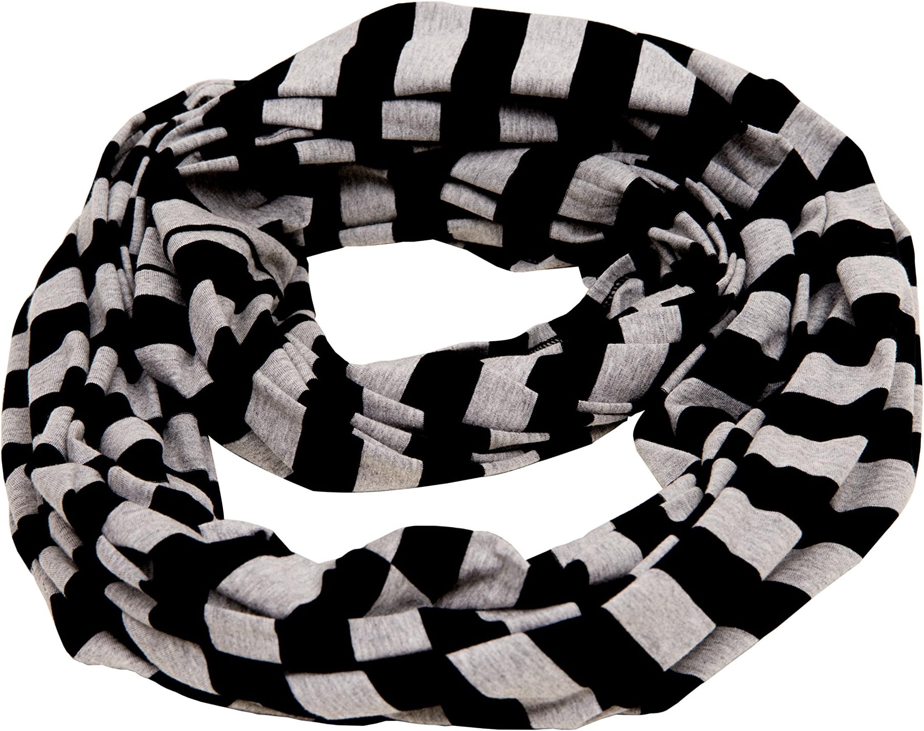 Sale! MadisonRose 100% Premium Cotton - Nursing Scarf & Nursing Cover for Breastfeeding - Soft - Covers Front and Back (Striped Black/Gray)