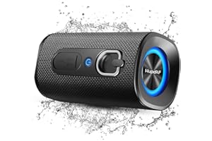 HUPOAF Bluetooth Speaker, 2026 BT5.4 Wireless Bluetooth Speaker with 20W 3D-Stereo Deep Bass, HD Call, Colorful RGB Lights, TF-Card USB, TWS Pairing, IP-X7 Waterproof for Outdoor Travel Party Home Beach