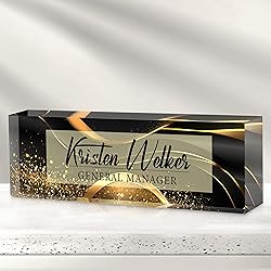 Custom Office Name Plate for Desk - Desk Name Plate