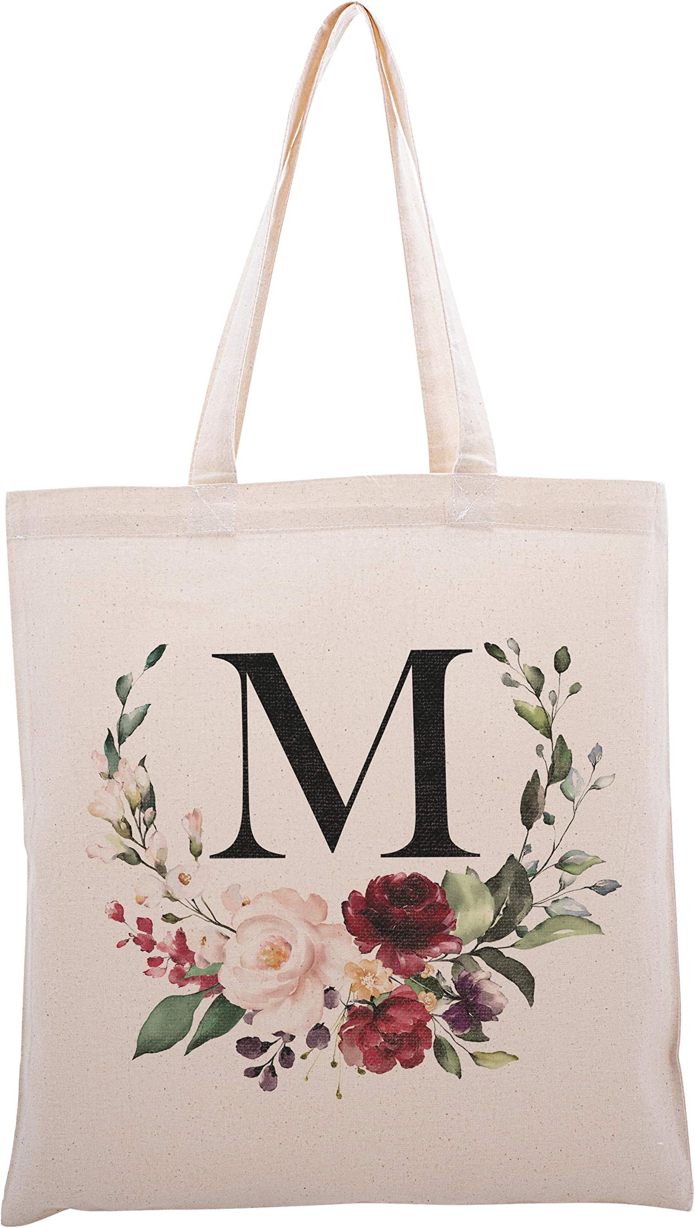 Personalized Floral Initial Tote Bag Bachelorette Party #2