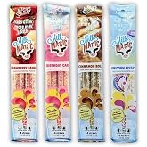 Milk Magic Flavored Milk Straws for Kids, Whimsical Variety, 16 Pack | Unicorn Kisses, Strawberry Banana, Birthday Cake, Cinnamon Roll, Low Sugar, 20 Calories, Gluten-Free, BPA-Free