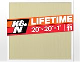 K&N 20x20x1 HVAC Furnace Air Filter Washable MERV 11 Lifetime Reusable HVC-12020 view 1