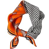 PoeticEHome 100% Mulberry Silk Neck Scarf 21"x21" Small Square Scarfs for Women Gift Packed