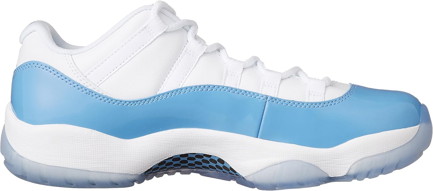 white and light blue jordan 11