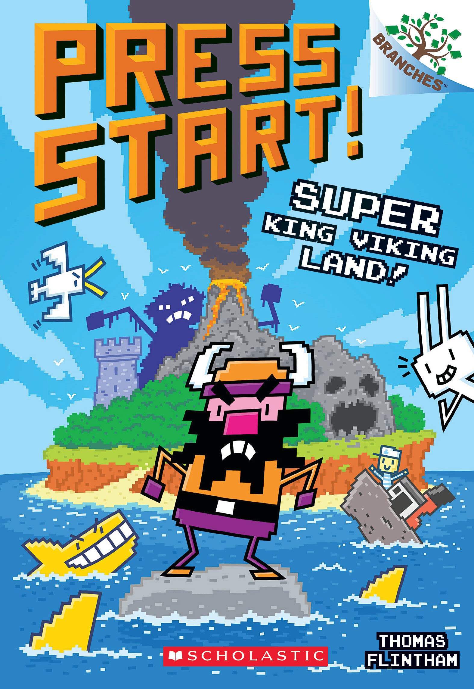 Super King Viking Land!: A Branches Book (Press Start! #13) Super King Viking Land!: A Branches Book (Press Start! #13) Paperback Kindle Hardcover