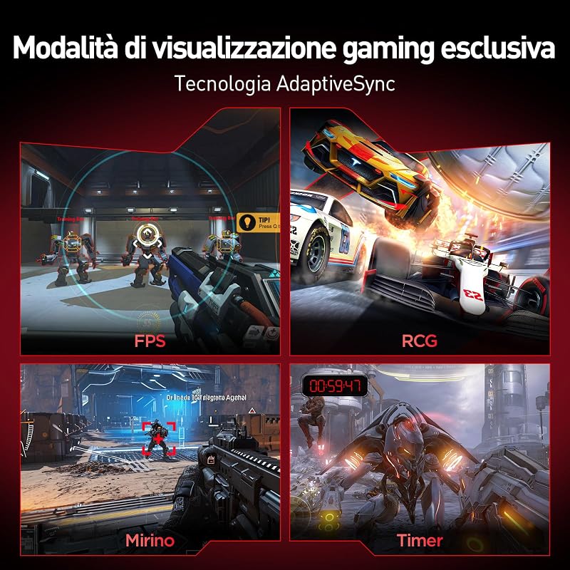Monitor Gaming Curvo 34 Pollici 200Hz WQHD HDR400 PIP PBP HDMI/DP