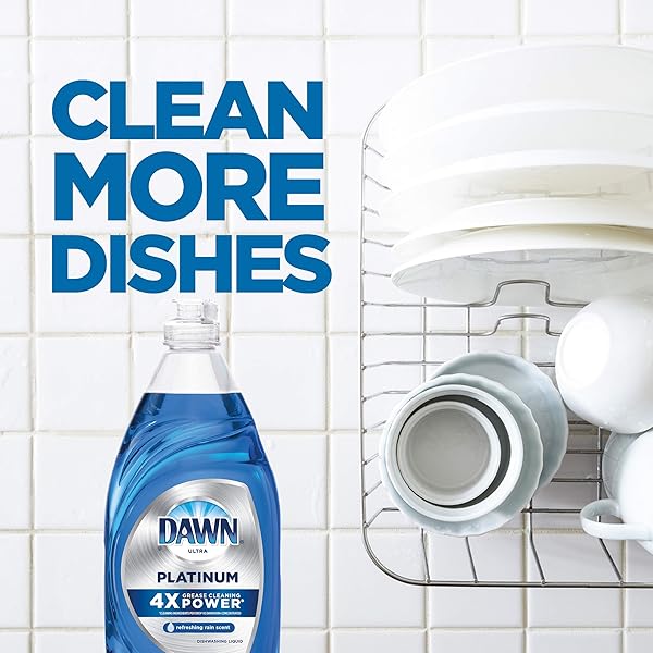 DAWN PLATINUM DISHWASHING LIQUID DISH SOAP, REFRESHING RAIN SCENT, 24 FL OZ