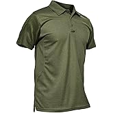 MAGCOMSEN Men's Polo Shirt Quick Dry Performance Short Sleeve Tactical Shirts Pique Jersey Golf Shirt