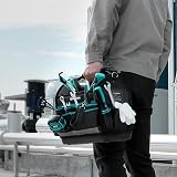 DURATECH Heavy Duty 900D Open Tote Tool Bag Electrician Plumber Shoulder Strap view 2