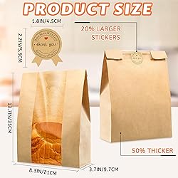 25 Pcs Bread Bags for Homemade Bread, Sourdough