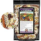 Large Hookbill Cuisine 4 Lbs, Parrot Food for Large Birds with Premium Mixed Fruits and Vegetables, Bird Seed for Large Parrots, Cockatoos &amp; Macaws, Supports Brain, Growth and Healthy Balanced Diet