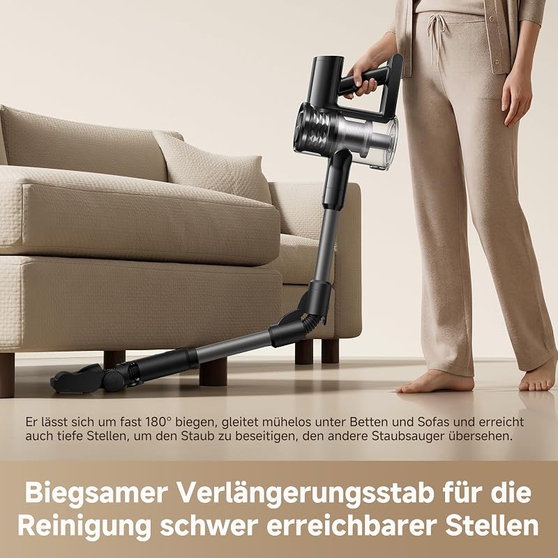 R10s Lite-A Akku Staubsauger, 25 000Pa/75 AW Saugkraft, Klapprohr