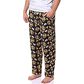 Harry Potter Hogwarts House Crest PJs Men's All Over Print Pajama Pants - Gryffindor Slytherin Hufflepuff Ravenclaw