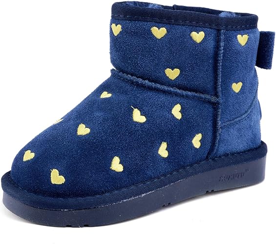 Amazon Ubella スノーブーツ 女の子 キッズ ショートブーツ 子供用 可愛い 裏起毛 保温 防寒 防滑 お出かけ スキー 冬 Ubellajp ブーツ