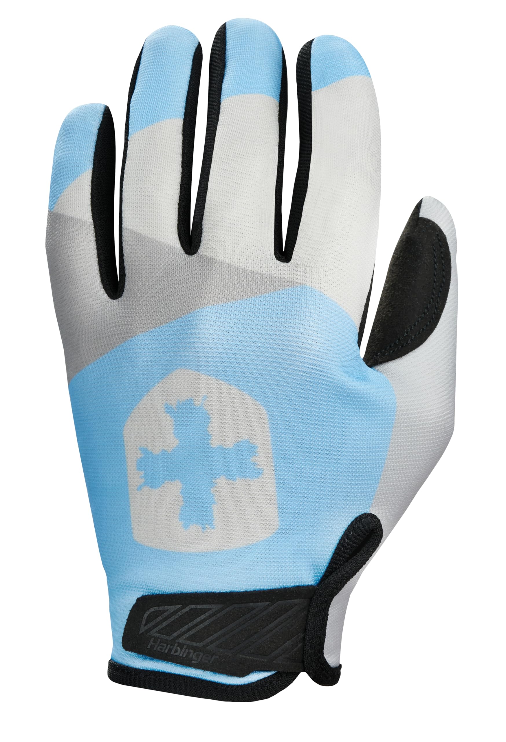 Harbinger Shield Protect 2.0 Full-Finger Gloves–Touchscreen Friendly, Micro Suede Palm, Breathable, Lightweight Fit, Hook & Loop Strap–Close Grip Gym Gloves for Women, Black/Grey, Medium — image 1