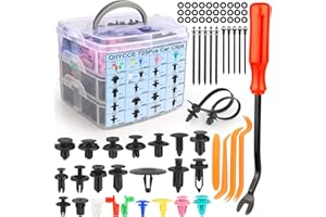 725Pcs Car Push Retainer Clips & Auto Fasteners Assortment,23 Most Popular Sizes of Bumper Fender Rivet Kits and Fastener Rem
