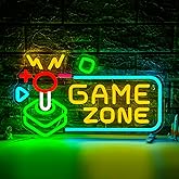 Game Zone Neon Sign for Gamer Room Decor, Gaming Light Neon Sign for Wall, Bedroom, Man Cave, Dimmable Led Neon Gaming Signs Gifts for Gamer, Boys, Teens, Men