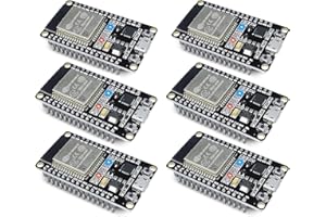 6-Pack ESP-WROOM-32 Development Board,Aideepen 30PIN ESP32S ESP-WROOM-32 Board 2.4GHz Dual-Core Compatible with Arduin, Nodem