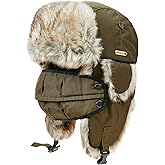 Unisex Winter Trapper Hat Cold Proof Keep Warm Hat with Ear Flaps for Hunting Skiing Trooper Winter Outdoor Activities
