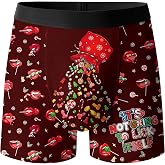 Cvrozpwy Funny Men's Boxer Briefs Novelty Underwear for Men No Fly Humorous Print Boxers Shorts Gag Gifts for Him