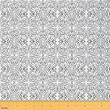 Feelyou Abstract Floral Fabric by The Yard, Royal