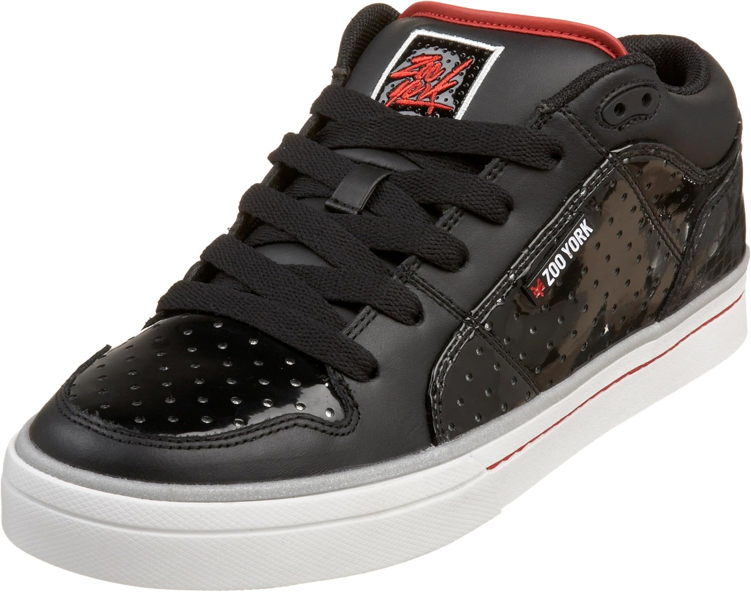 Zoo York Men's Bavard Trainer Black/Red 42168BKRD 6 UK Amazon.co.uk
