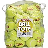 Tourna Pressureless Tennis Balls with Vinyl Tote (45 pack of balls)