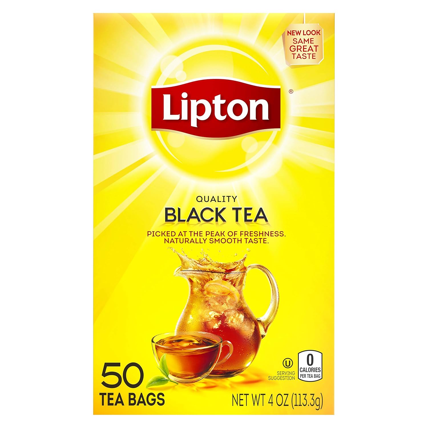 Lipton Tea Bags For A Naturally Smooth Taste Black Tea Can Help Support A Healthy Heart 4 Oz 50 Count Amazon Com Grocery Gourmet Food