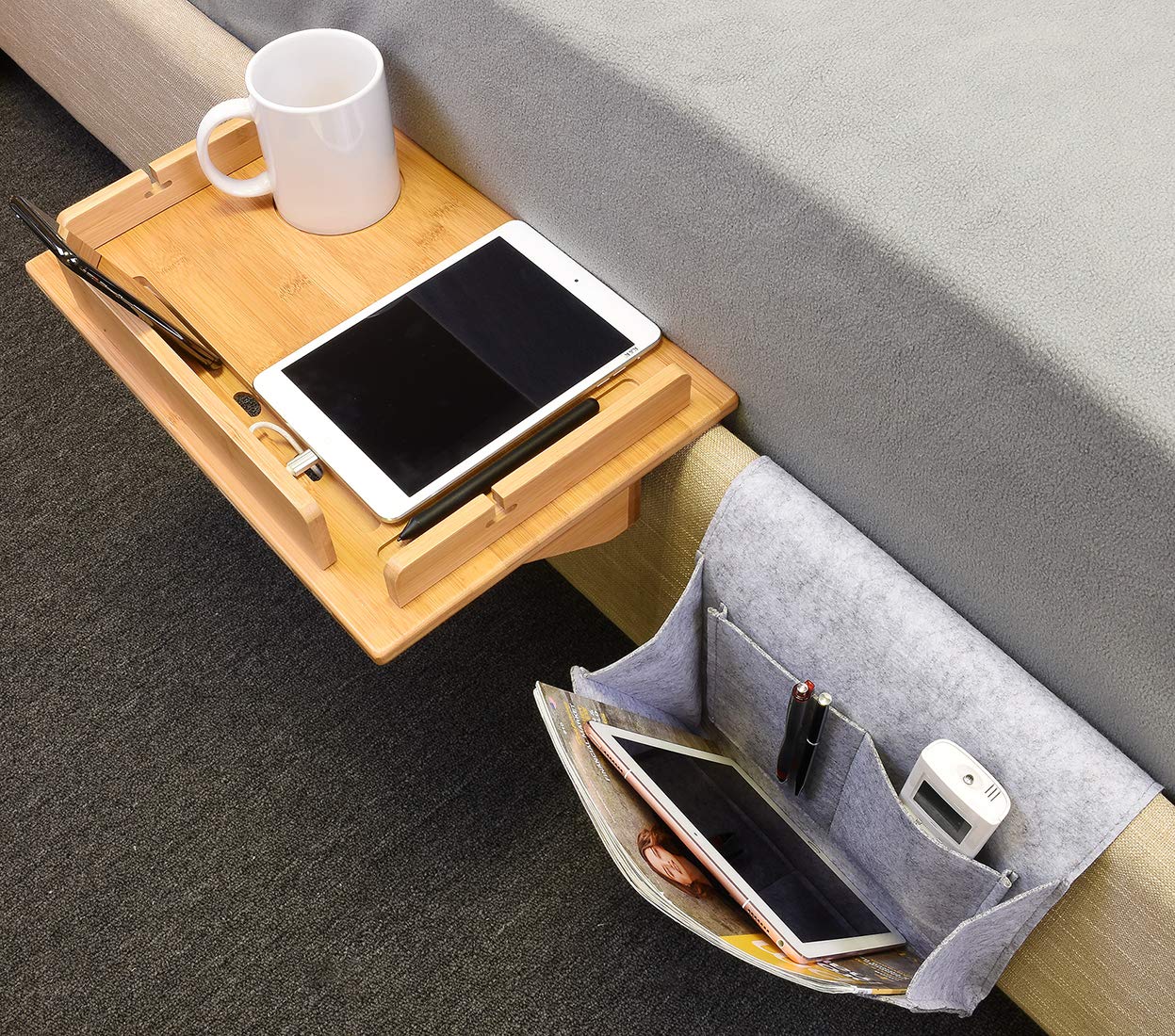 Best side table attached to bed