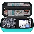 Canboc Hard Travel Case for Portable Nebulizer Machine for Adults and Kids, Handheld Nebulizer Bag, Mesh Pocket fit Medication or Other Essentials, Turquoise (Case Only)