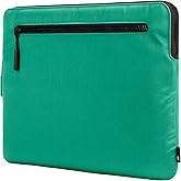 Incase Compact Laptop Sleeve with Flight Nylon - 16 Inch MacBook Pro and Laptop Case – Slim Computer Sleeve with Faux Fur Lining, Front Accessory Pocket with Zipper - Ocean Jade