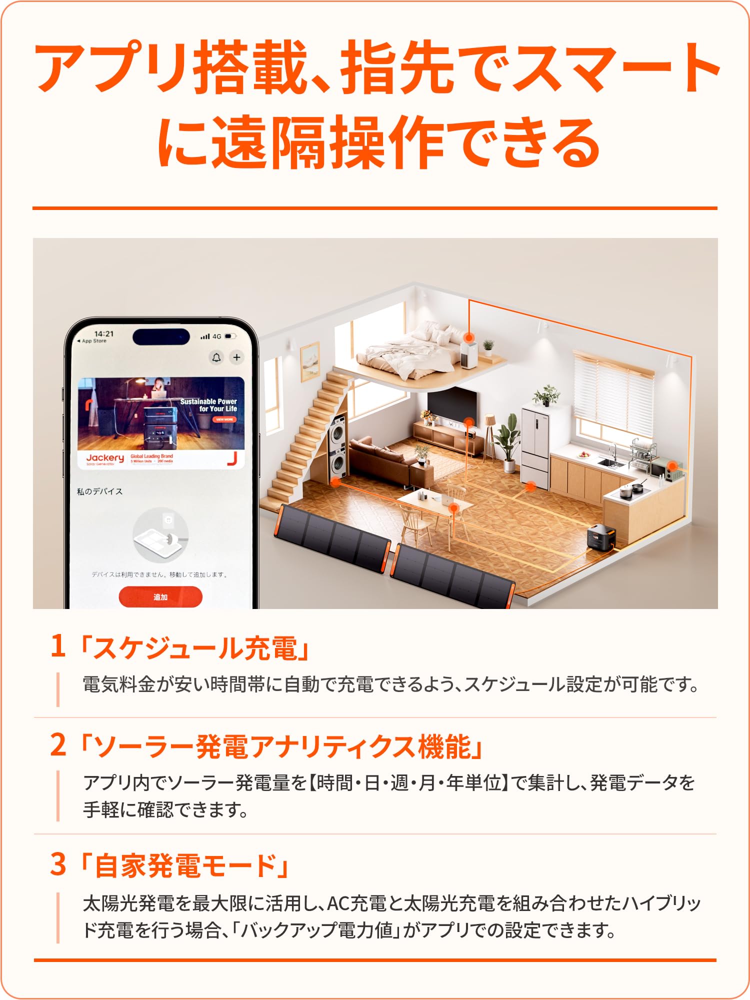 Jackery Portable Power Supply 3000 New 3072Wh Large Capacity 3000 Wh Class Lightest Weight 2.5 Hours Full Charge Iron Phosphate 10 Years Long Life Rated Output 3,000 W Instant Maximum 6,000 W Disaster