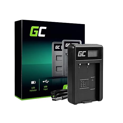 Green Cell® MH-23 Ladegerät für Nikon EN-EL9 Akku und DSLR D40 D40X D60 D3000 D5000 Kameras (5W 8.4V 0.6A Schwarz)