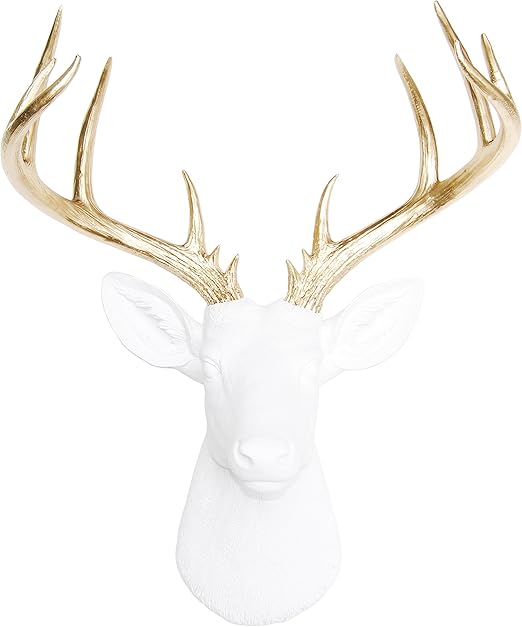 stuffed deer head wall mount