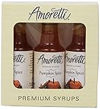 Amoretti Premium Pumpkin Spice Syrups 50ml 3 Pack