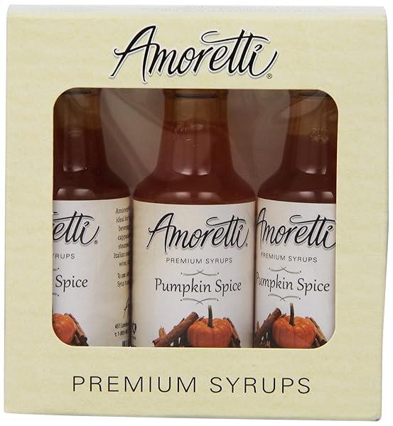 AMORETTI PREMIUM PUMPKIN SPICE SYRUPS 50ML 3 PACK