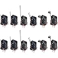 WWZMDiB Lead Limit Switch SPDT 3 Pin Snap Action Micro Switch Multi-Model Selection (12Pcs V-15 Series Suite)
