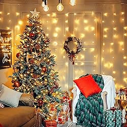 JMEXSUSS 300 LED Remote Control Christmas Curtain