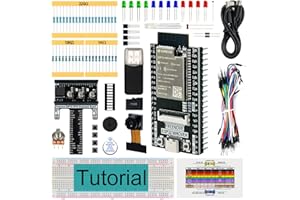 Freenove Basic Starter Kit for ESP32-WROVER (Included) (Compatible with Arduino IDE), Onboard Camera Wireless, Python C, 412-Page Detailed Tutorial, 141 Items, 61 Projects