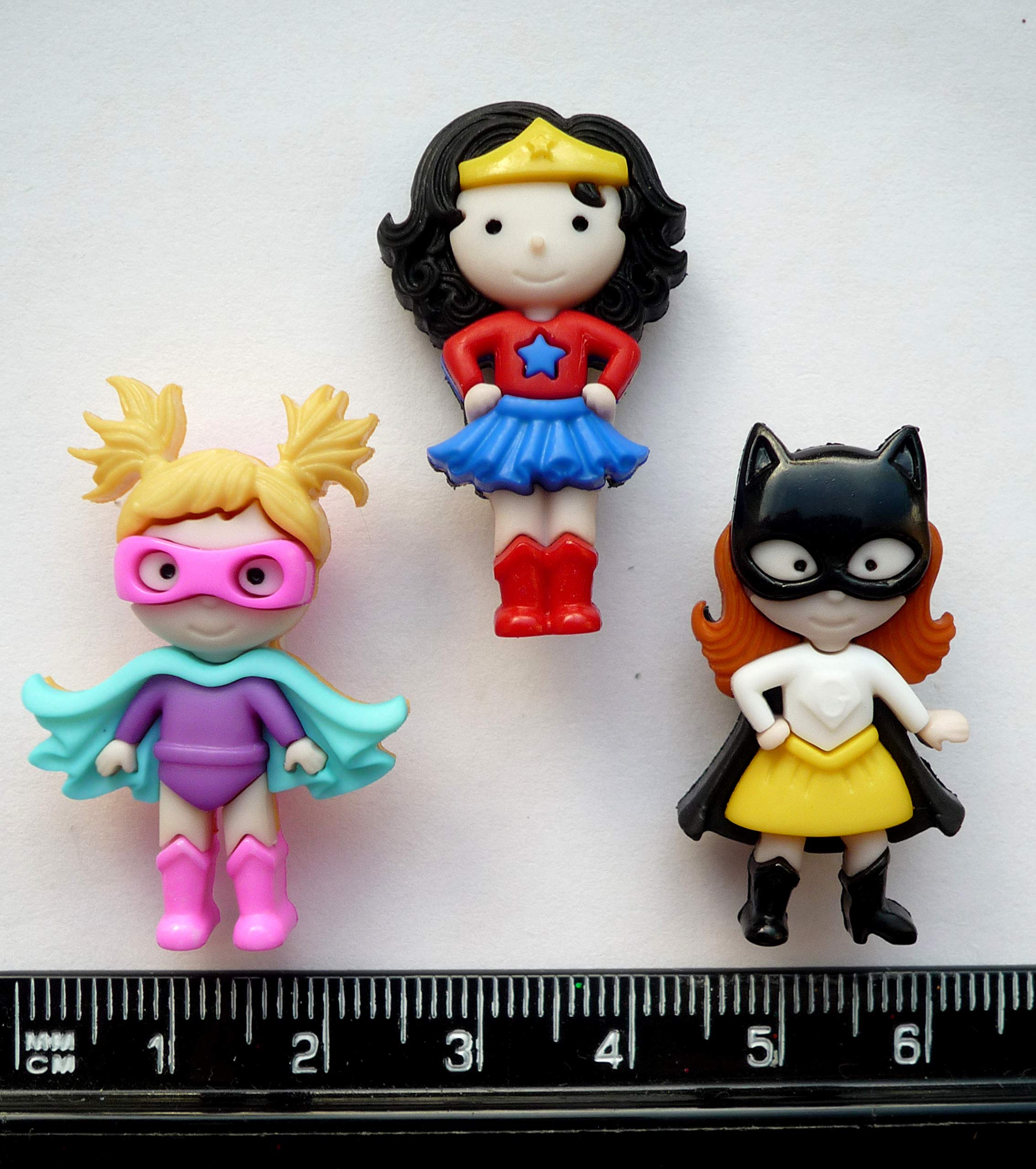 Girl - Be My Super Hero - Craft Buttons & Embellishments by Dress It Up