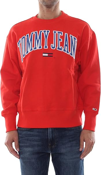 tommy jeans sweater red