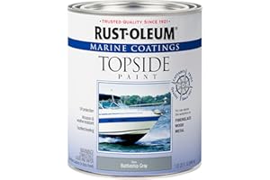Rust-Oleum Available 207005 Marine Topside Enamel Paint, Battleship Gray, 1-Quart, 32 Fl Oz (Pack of 1)(Packaging May Vary)